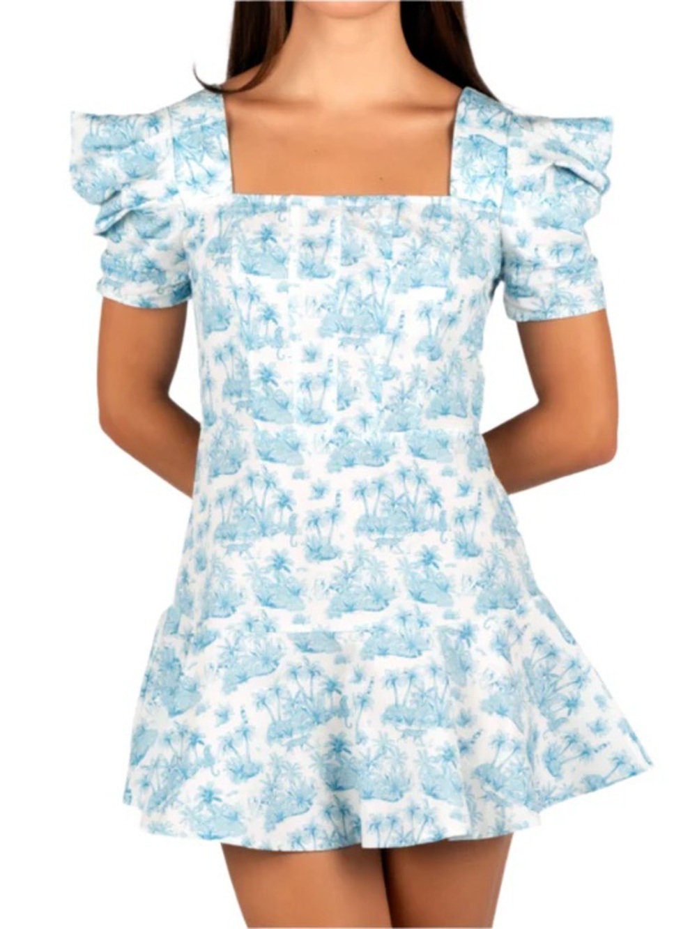 KIMBERLY ROMPER - BLUE JUNGLE